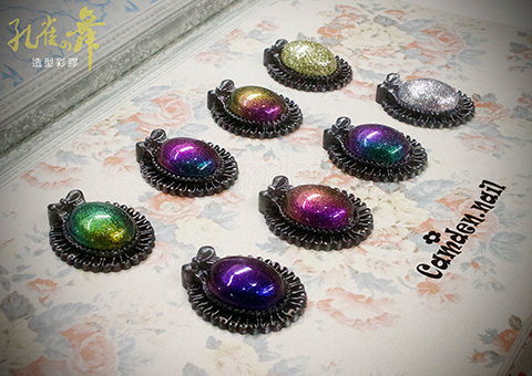 2016秋季新品【孔雀之舞造型彩膠】